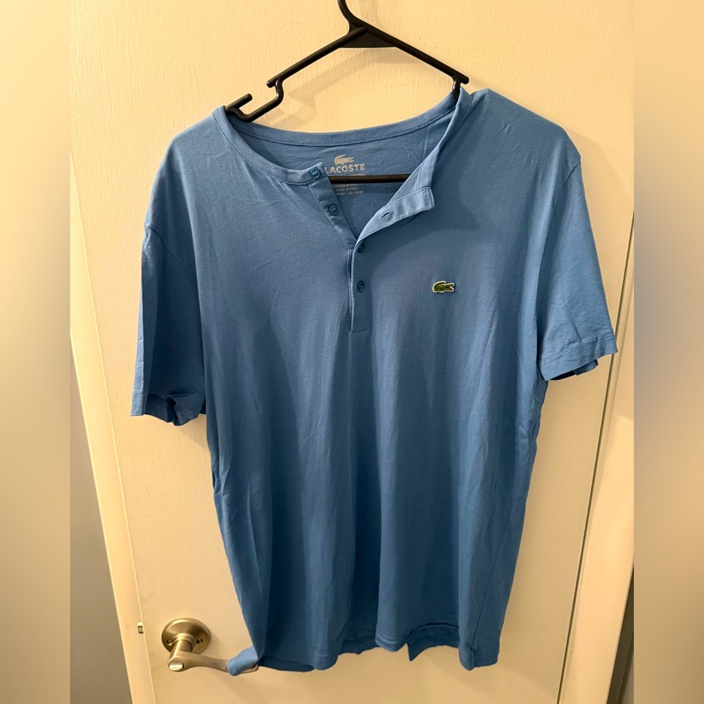 Lacoste Henley
Sz L
Excellent condition 
Smoke free house